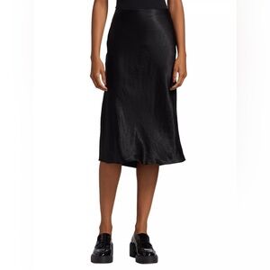 Vince Satin Midi-Skirt